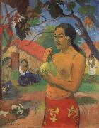 Paul Gauguin Woman Holding a Fruit oil painting